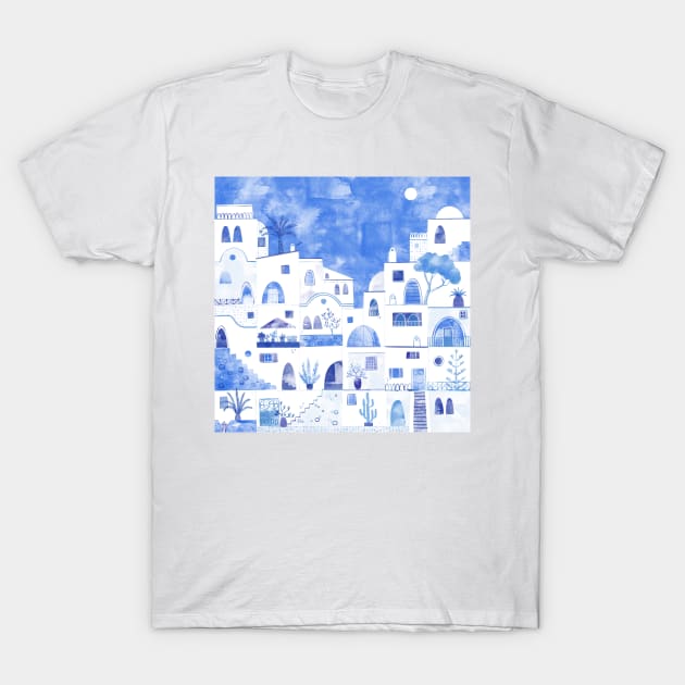 Santorini T-Shirt by NicSquirrell